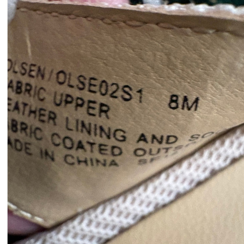 Steve Madden Olsen Slingback Flats Beige Mesh Gingham Bow Pointed Toe 8M - Picture 6 of 8